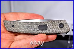 Jared Oeser F22 Kickstop Knife M390 PVD Blade Lee Williams Reate Black Micarta
