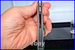 Jared Oeser F22 Kickstop Knife M390 PVD Blade Lee Williams Reate Black Micarta