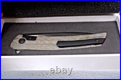 Jared Oeser F22 Kickstop Knife M390 PVD Blade Lee Williams Reate Black Micarta