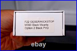 Jared Oeser F22 Kickstop Knife M390 PVD Blade Lee Williams Reate Black Micarta