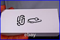 Jared Oeser F22 Kickstop Knife M390 PVD Blade Lee Williams Reate Black Micarta