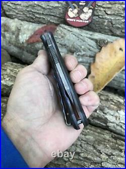 Jason B Stout Wharny Tac Custom Made Knife Carbon Fiber Ti Liners Martin TN