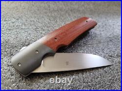 Jason Clark Custom Knives XX Linerlock, 3.66 CTS-XHP, Zirc Bolsters, Micarta
