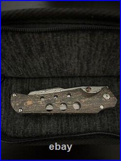 Jason Guthrie Scout 2.0 Knife, Copper Lava CF, Thor Damasteel Blade, Handmade