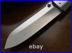 Jeff Chaffee Custom Handmade Folding Knife Sheepsfoot Blade