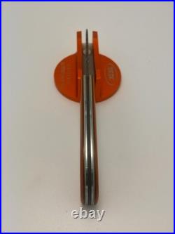 Jeff Pearce Butterscotch Micarta Vegas Forge Stainless Damascus Sod Buster