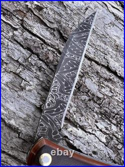 Jeff Pearce Custom Chad Nichols Damascus Talon Westinghouse Red Linen Micarta