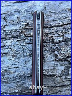 Jeff Pearce Custom Chad Nichols Damascus Talon Westinghouse Red Linen Micarta