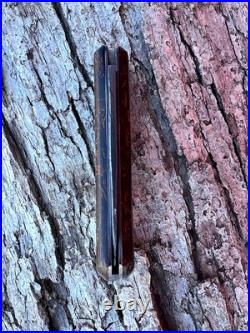 Jeff Pearce Custom Wwii Rag Micarta Damascus Small Zulu Knife