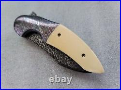 Jeff VanderMeulen Knives & Elijah Isham Persecutor #9, Black Dragonskin Damascus