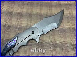 Jeff Vandermeulen Knives Double Homicide Full Ti with Mokuti Clip CTS-XHP Blade