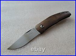 Jens Anso Casino, Copper, Copper-Washed Blue Ti, Double-Detent Slipjoint Knife