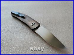 Jens Anso Casino, Copper, Copper-Washed Blue Ti, Double-Detent Slipjoint Knife