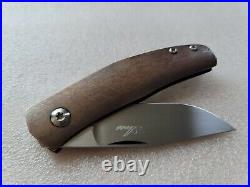 Jens Anso Casino, Copper, Copper-Washed Blue Ti, Double-Detent Slipjoint Knife