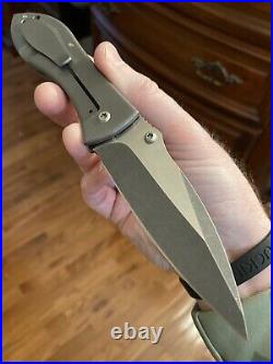 Jim Burke Knives Custom Thorn Prototype Folding Knife VERY RARE