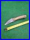 Jim Lewis Custom Folding Knife Vintage Handmade Stag Lock Slip Joint Conn. USA