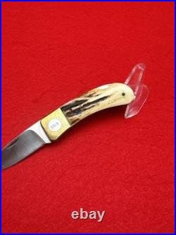 Jimmy Lile No Dot Small Lockback Knife with Staghorn Grips