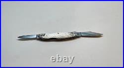 Joel Chamblin Swell Center Congress Custom Knife with Checkered Mother of Pearl