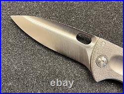 John Gray Knives Bloodshark folding knife Nitro V barked Titanium