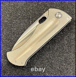 John Gray Knives Bloodshark folding knife Nitro V barked Titanium