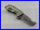 Jon Graham Knives Chubby Stubby Rhino, Fully Milled, Green/Bronze Ti, Tail Clip