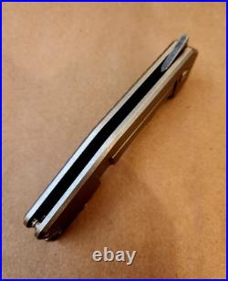 Jon Graham Knives Custom SS3 Razel MidTech Flipper Folder Titanium with Damascus