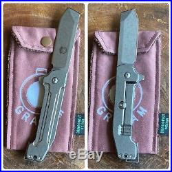 Jon Graham Knives GMT Razel GT Midtech Flipper Pocket Knife Titanium