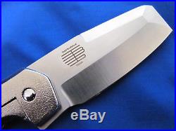 Jon Graham Midnight Razel Custom Flipper Knife Rare New