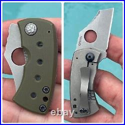 Jonathan McNees Custom Knives KillerBee Compact Pocket Knife w Spyderco Hole