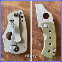 Jonathan McNees Custom Knives KillerBee Compact Pocket Knife w Spyderco Hole