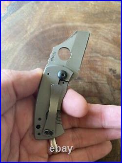 Jonathan McNees Custom Knives KillerBee Compact Pocket Knife w Spyderco Hole