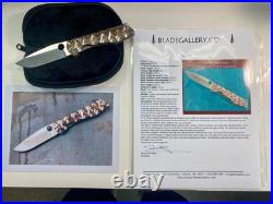 Juergen / Jurgen Schanz DPPK2 Framelock with Titanium and Mokume handmade knife