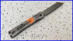 KATSU Pocket Knife Razor Sharp Handmade Japanese Damascus Steel Blade Tanto