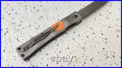 KATSU Pocket Knife Razor Sharp Handmade Japanese Damascus Steel Blade Tanto