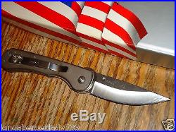 KERSHAW 1410 OREGON USA KNIFE TI-ATS-34 STARKEY RIDGE TITANIUM KNIFE USA BOX ++