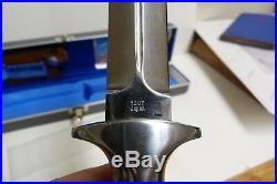 KERSHAW TROOPER 1007 SER#19102 9.5 FIX BLADE KNIFE- With CASE, SHEATH, PAPER -BX9