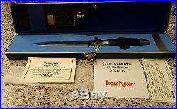 KERSHAW TROOPER #1007 SER 32758 9.5 FIX BLADE KNIFE With CASE, SHEATH CERT. Mint