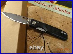 KNIVES OF ALASKA ONYX FOLDER 3.90 CLOSED POCKET KNIFE WithCLIP 796FG S30V BLADE L