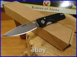 KNIVES OF ALASKA ONYX FOLDER 3.90 CLOSED POCKET KNIFE WithCLIP 796FG S30V BLADE L