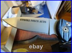 KNIVES OF ALASKA STRIKE FORCE FOLDER 4.650 CLOSED POCKET KNIFE WithCLIP D2 BLADE