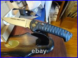 KNIVES OF ALASKA STRIKE FORCE FOLDER 4.650 CLOSED POCKET KNIFE WithCLIP D2 BLADE