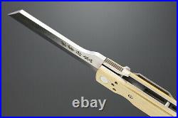 Kanetsune Seki Japan KB-561 Tanzaku-Tou Higonokami AUS-8 Blade Brass Handle Higo