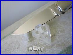 Ken Steigerwalt mother of pearl / mirror polished custom Folding knife