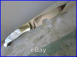 Ken Steigerwalt mother of pearl / mirror polished custom Folding knife
