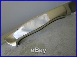 Ken Steigerwalt mother of pearl / mirror polished custom Folding knife