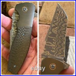 Kirby Lambert Custom Knives Augustus Flipper Pocket Knife Fully Dressed