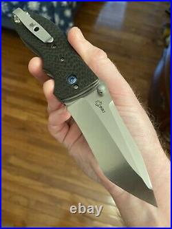 Kirby Lambert Full Custom Orion MGT Carbon Fiber Folding Knife RARE NEW