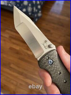 Kirby Lambert Full Custom Orion MGT Carbon Fiber Folding Knife RARE NEW