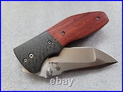 Kirby Lambert Knives Custom Orion MGT, Multi-Grind Tanto CPM-S35VN, LSCF, Wood