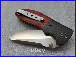 Kirby Lambert Knives Custom Orion MGT, Multi-Grind Tanto CPM-S35VN, LSCF, Wood